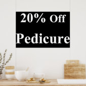 Affiches de salon de coiffure 20% de réduction Péd (Cuisine)