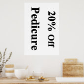 Affiches de salon de coiffure 20% de réduction Péd (Cuisine)