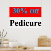 Affiches de salon de coiffure 30% de réduction Péd (Cuisine)