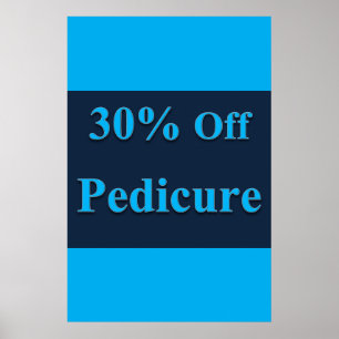 Affiches de salon de coiffure 30% de réduction Péd