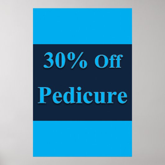 Affiches de salon de coiffure 30% de réduction Péd (Devant)