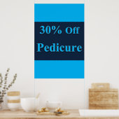 Affiches de salon de coiffure 30% de réduction Péd (Cuisine)