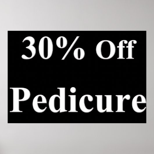 Affiches de salon de coiffure 30% de réduction Péd (Devant)