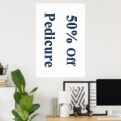 Affiches de salon de coiffure 50% de réduction Péd (Bureau à domicile)