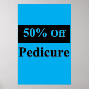 Affiches de salon de coiffure 50% de réduction Péd