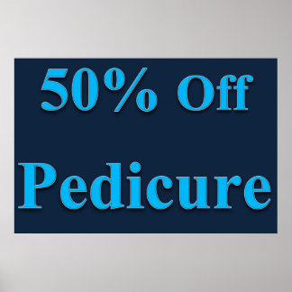 Affiches de salon de coiffure 50% de réduction Péd