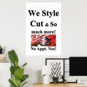 Affiches de salon de coiffure pour hommes (Bureau à domicile)