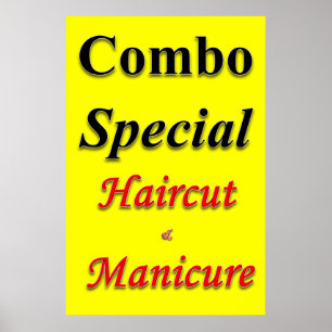 Affiches de salon de coiffure pour hommes Combo co