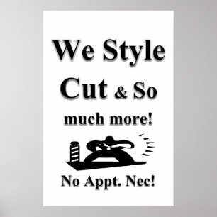 Affiches de salon de coiffure pour hommes Coupe &
