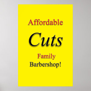 Affiches de salon de coiffure pour hommes Coupes a