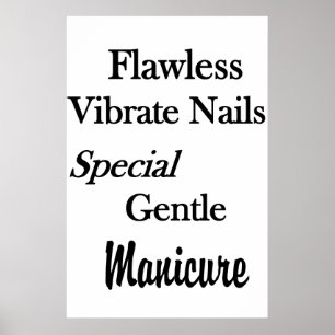 Affiches de salon de coiffure pour hommes Manucure