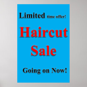 Affiches de salon de coiffure pour hommes Soldes d