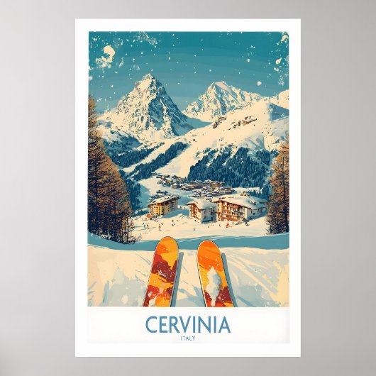 Affiches de ski Cervinia Italie 1 (Devant)