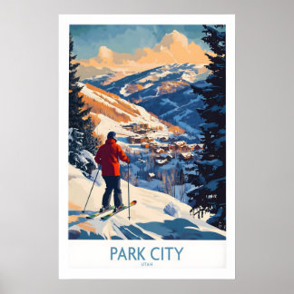 Affiches de ski de Park City Art mural de ski 1