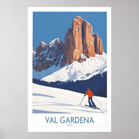 Affiches de ski Val Gardena Wall Art 1 (Devant)