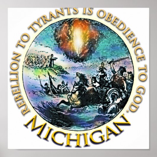 Affiches de thé du Michigan (Devant)