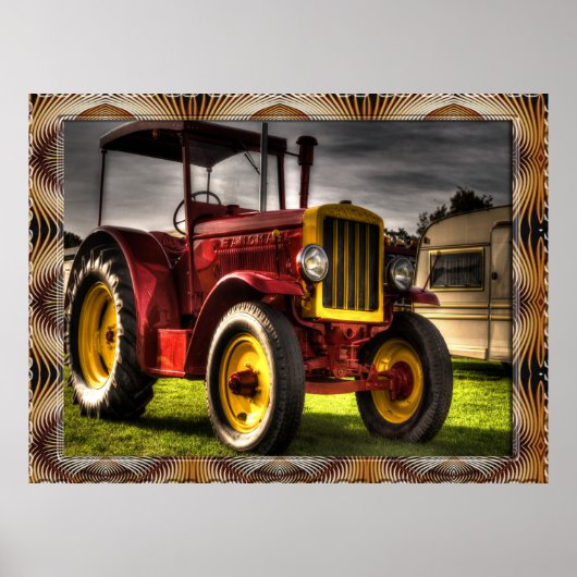 Affiches de vieux tracteurs (Devant)