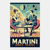 Affiches de voyage spatial Martini Équipage de vol (Recto)