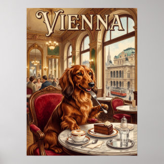 Affiches de voyage vintage | Venise Italie Chien