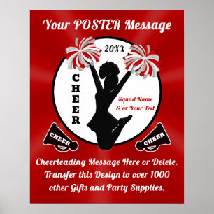 Affiches d'encouragement, affiches d'équipe d'enco