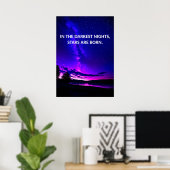 Affiches des citations de l'Inspiration du ciel no (Bureau à domicile)
