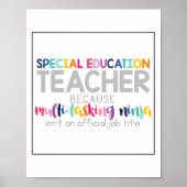 Affiches des enseignants de l'éducation spéciale (Devant)