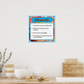 Affiches des traits de caractère, Citoyenneté - 5  (Cuisine)