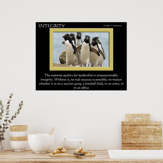 Affiches D'INTÉGRITÉ 4 (Cuisine)