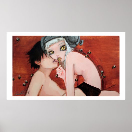 Affiches d'oiseaux et d'abeilles (Devant)