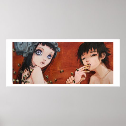 Affiches d'oiseaux et d'abeilles (Devant)