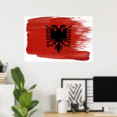 Affiches du drapeau albanais (Bureau à domicile)