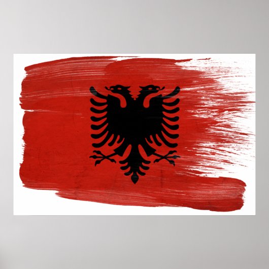 Affiches du drapeau albanais (Devant)