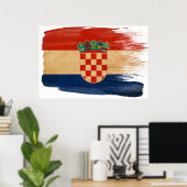 Affiches du drapeau croate (Bureau à domicile)