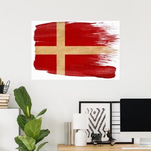 Affiches du drapeau danois (Bureau à domicile)