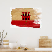 Affiches du drapeau de Gibraltar (Cuisine)
