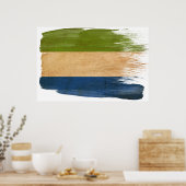 Affiches du drapeau de la Sierra Leone (Cuisine)