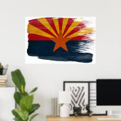 Affiches du drapeau de l'Arizona (Bureau à domicile)
