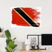 Affiches du drapeau de Trinité-et-Tobago (Bureau à domicile)