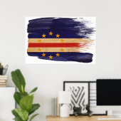 Affiches du drapeau du Cap-Vert (Bureau à domicile)