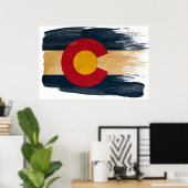 Affiches du drapeau du Colorado (Bureau à domicile)