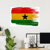 Affiches du drapeau du Ghana (Bureau à domicile)