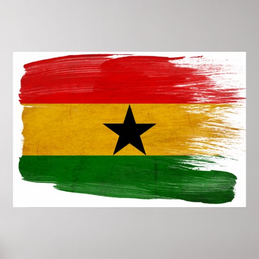 Affiches du drapeau du Ghana (Devant)
