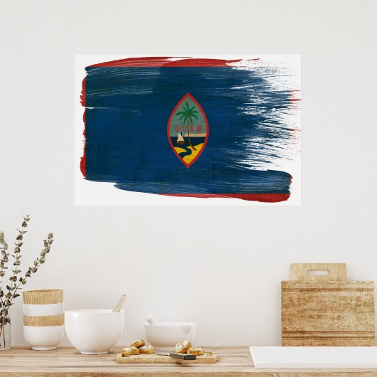 Affiches du drapeau Guam (Cuisine)