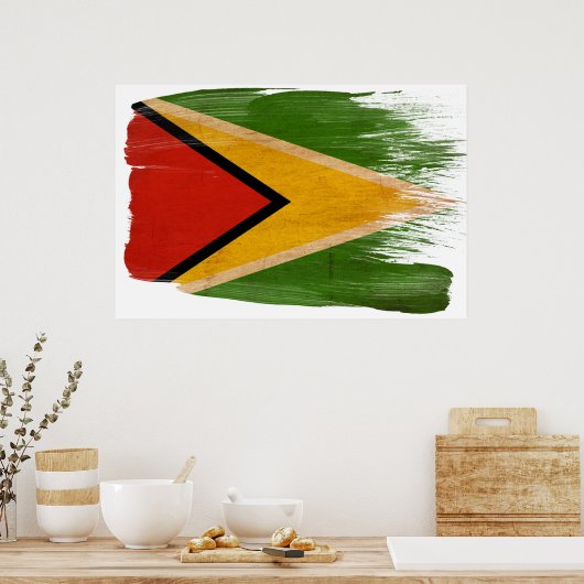 Affiches du drapeau guyanais (Cuisine)