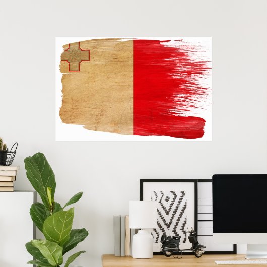 Affiches du drapeau maltais (Bureau à domicile)