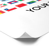 Affiches du drapeau mondial (Coin)