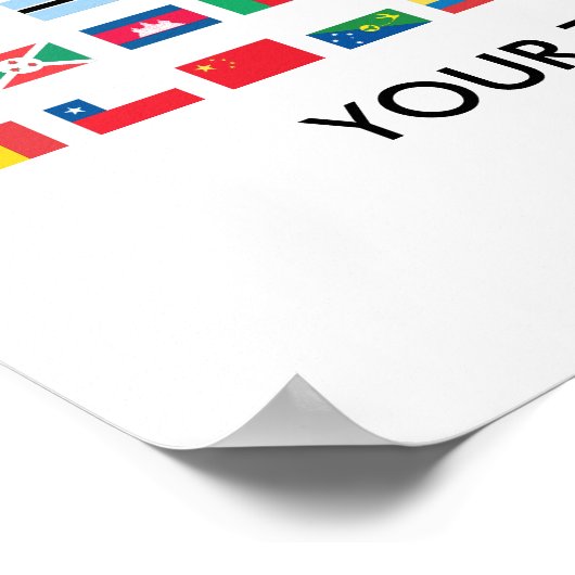 Affiches du drapeau mondial (Coin)