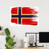 Affiches du drapeau norvégien (Bureau à domicile)