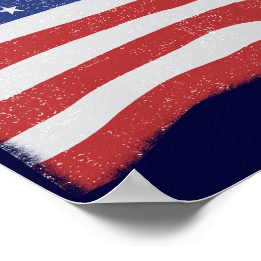 Affiches du drapeau vintage américain (Coin)