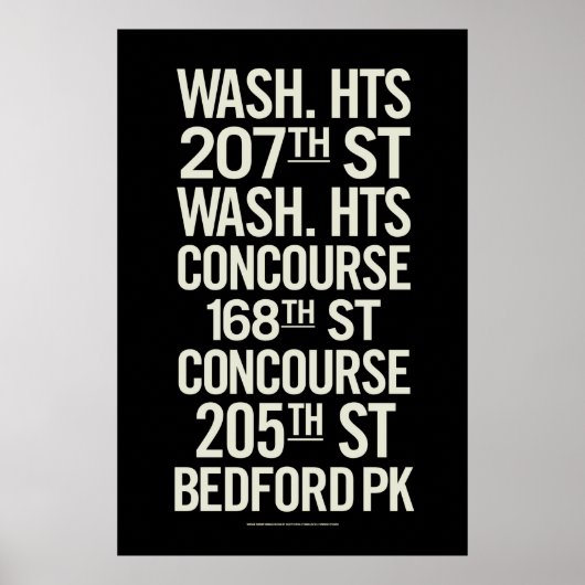 Affiches du métro Vintage BCL (Devant)